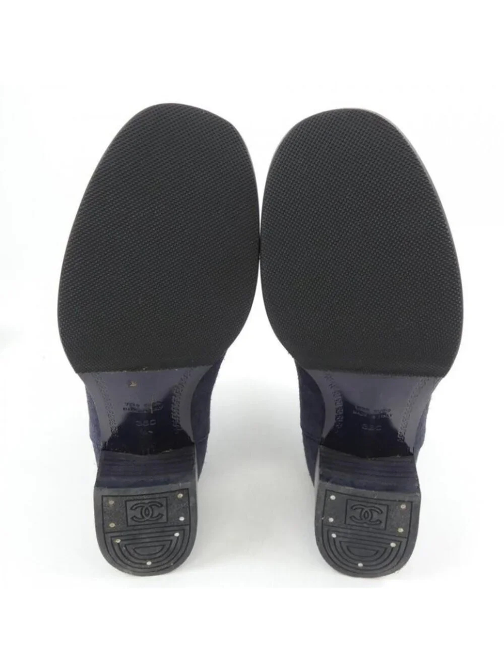 Chanel Boots Navy 36 - Picture 4 of 6